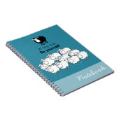 Schwarzweißschaf Notizblock (Rechte Seite)