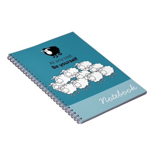 Schwarzweißschaf Notizblock (Rechte Seite)