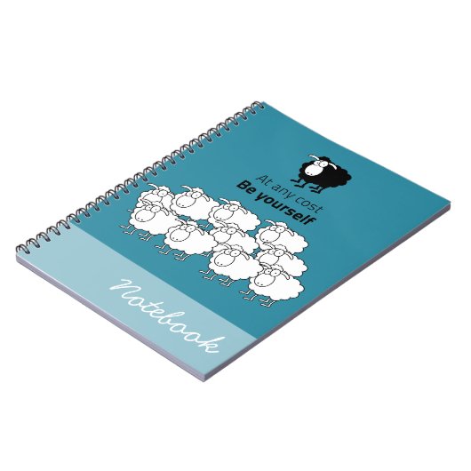 Schwarzweißschaf Notizblock (Linke Seite)