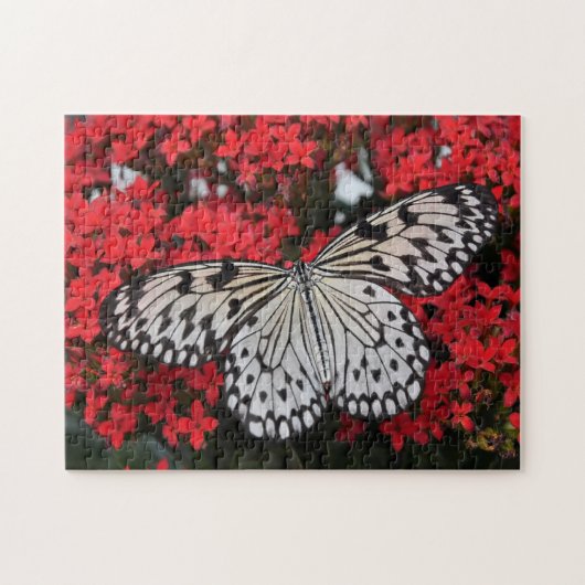 Schwarzweißschmetterling Puzzle (Horizontal)