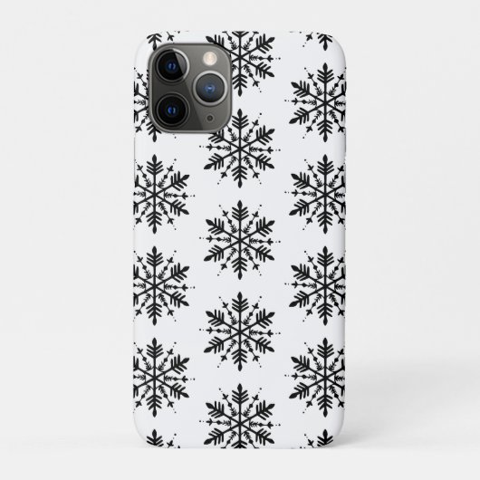 Schwarzweißschneeflocke Case-Mate iPhone Hülle (Rückseite)