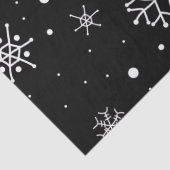 Schwarzweißschneeflocken Seidenpapier (Detail)