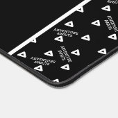 Schwarzweißschreibmatte Schreibtischunterlage (Ecke)