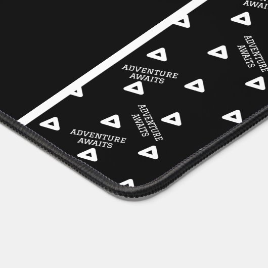 Schwarzweißschreibmatte Schreibtischunterlage (Ecke)