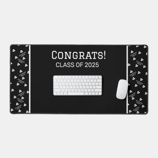 Schwarzweißschreibmatte Schreibtischunterlage (Tastatur & Maus)