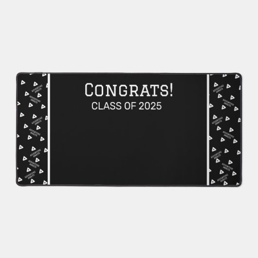 Schwarzweißschreibmatte Schreibtischunterlage (Vorderseite)