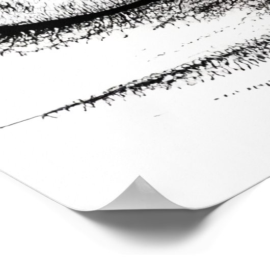 Schwarzweißskizze | AI Art Poster (Ecke)