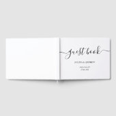 Schwarzweißskripthochzeit Gästebuch (Voll)