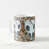 Schwarzweißskull Kaffeetasse (Vorderseite Links)