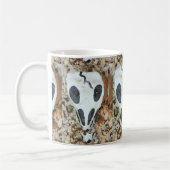 Schwarzweißskull Kaffeetasse (Links)