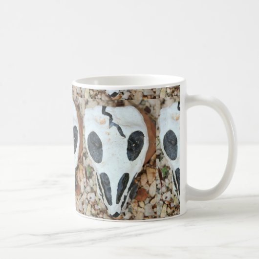 Schwarzweißskull Kaffeetasse (Rechts)