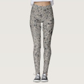 Schwarzweißspalte Leggings (Vorderseite)