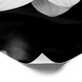 Schwarzweißspinne auf der Blume Poster (Ecke)