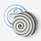 Schwarzweißspirale Flaschenöffner (Vorderseite)