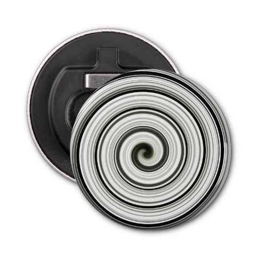 Schwarzweißspirale Flaschenöffner (Vorderseite)