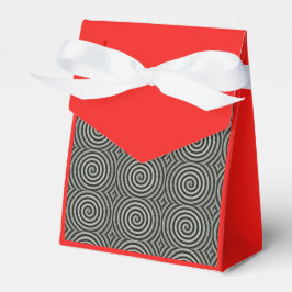 Schwarzweißspirale Geschenkschachtel