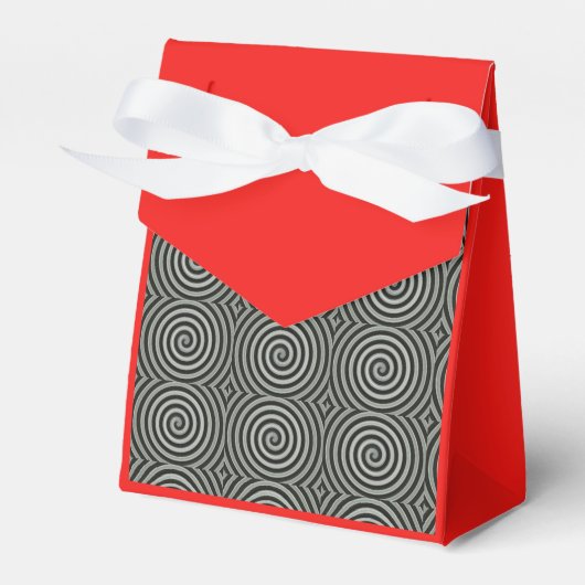 Schwarzweißspirale Geschenkschachtel (Vorderseite)