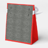 Schwarzweißspirale Geschenkschachtel (Rückseite)