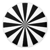 Schwarzweißspirale Keramikknauf (Vorderseite)