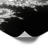 Schwarzweißspirale Poster (Ecke)