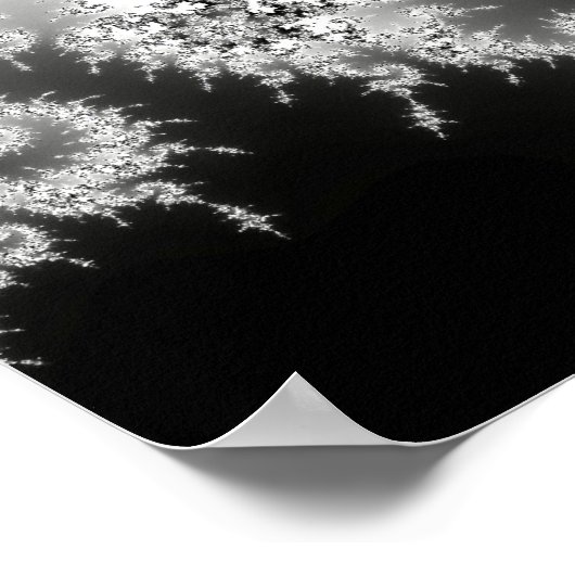 Schwarzweißspirale Poster (Ecke)