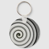 Schwarzweißspirale Schlüsselanhänger (Vorderseite)