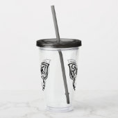 Schwarzweißstäbchen Acryltrinkbecher (Links)