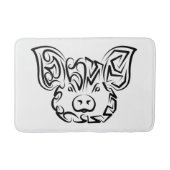 Schwarzweißstäbchen Badematte (Vorderseite)