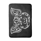 Schwarzweißstäbchen Badematte (Vorderseite Vertikal)