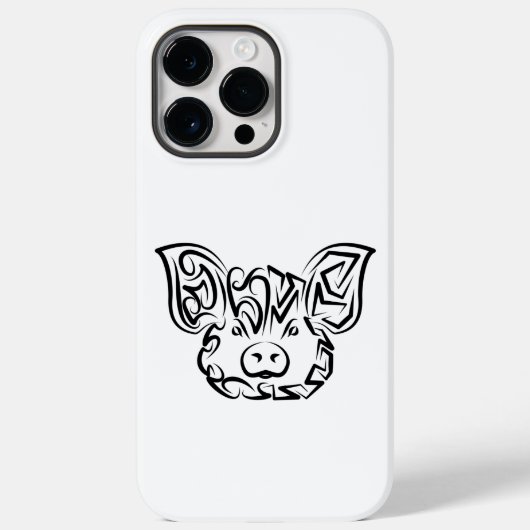 Schwarzweißstäbchen Case-Mate iPhone Hülle (Rückseite)