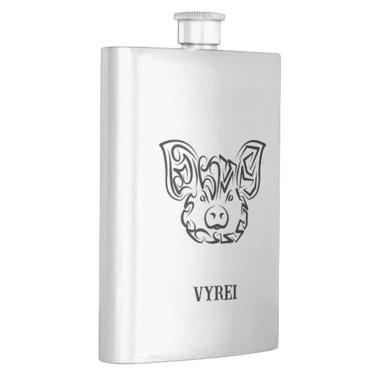 Schwarzweißstäbchen Flachmann (Rechts)