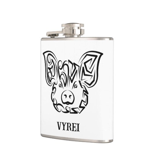 Schwarzweißstäbchen Flachmann (Links)