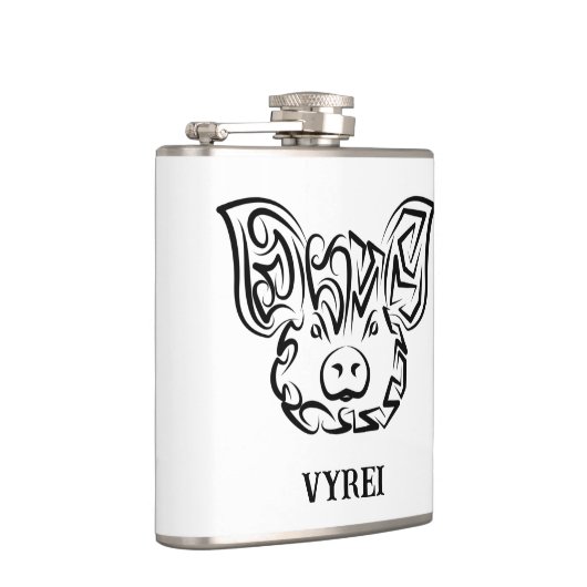 Schwarzweißstäbchen Flachmann (Rechts)