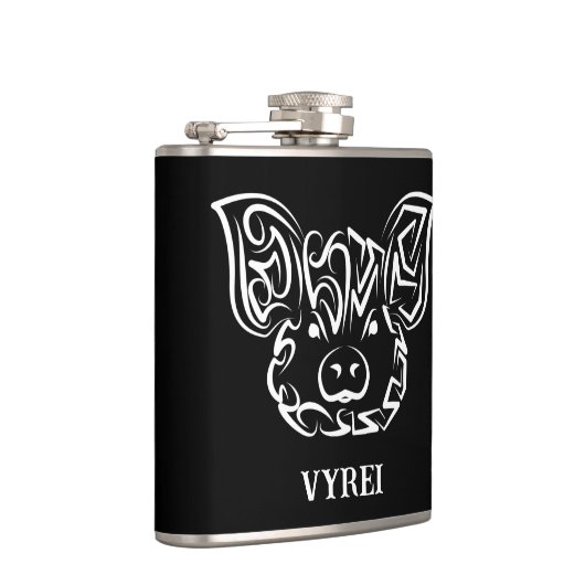 Schwarzweißstäbchen Flachmann (Rechts)