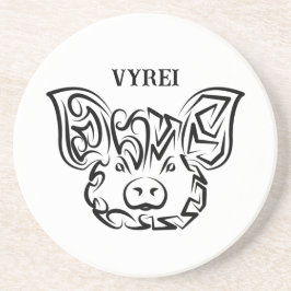 Schwarzweißstäbchen Getränkeuntersetzer