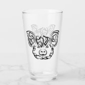 Schwarzweißstäbchen Glas (Rückseite)