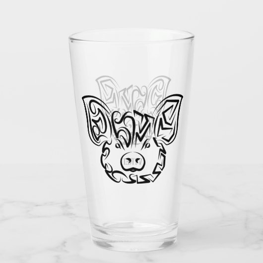 Schwarzweißstäbchen Glas (Rückseite)