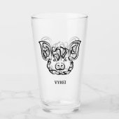 Schwarzweißstäbchen Glas (Vorderseite)