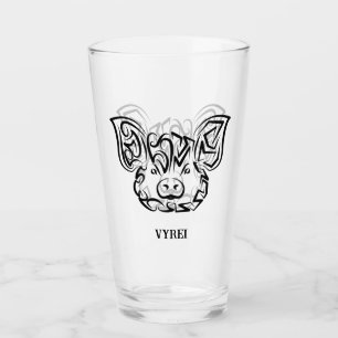 Schwarzweißstäbchen Glas