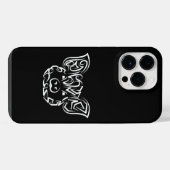 Schwarzweißstäbchen iPhone Hülle (Rückseite (Horizontal))