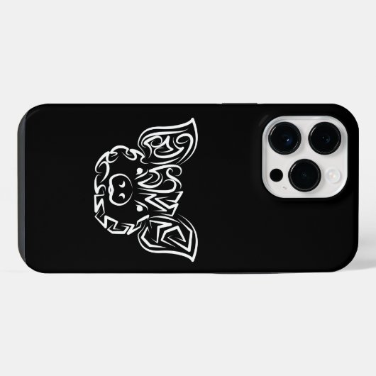 Schwarzweißstäbchen iPhone Hülle (Rückseite (Horizontal))