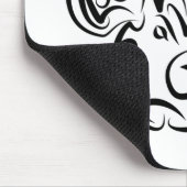 Schwarzweißstäbchen Mousepad (Ecke)