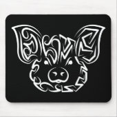 Schwarzweißstäbchen Mousepad (Vorne)