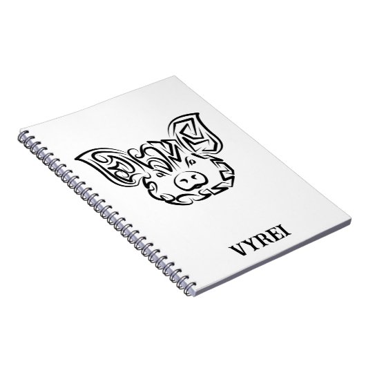 Schwarzweißstäbchen Notizblock (Rechte Seite)