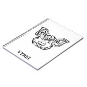 Schwarzweißstäbchen Notizblock (Linke Seite)