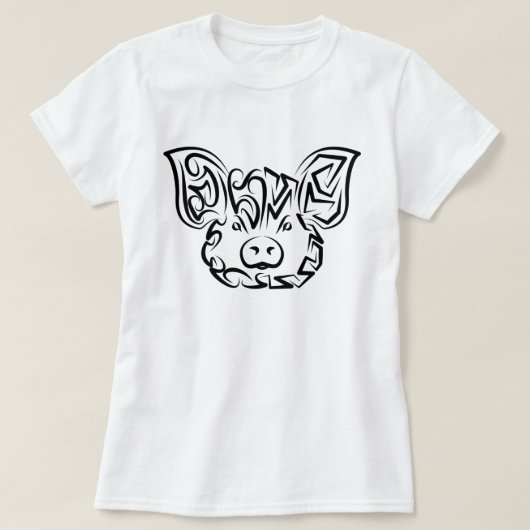 Schwarzweißstäbchen T-Shirt (Design vorne)