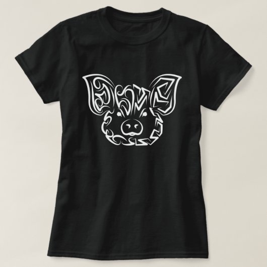 Schwarzweißstäbchen T-Shirt (Design vorne)