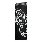 Schwarzweißstäbchen Thermosbecher (Nach links gedreht)