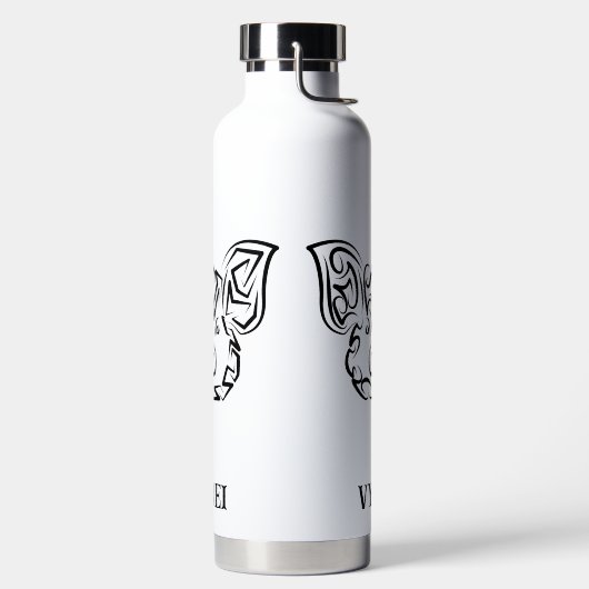 Schwarzweißstäbchen Trinkflasche (links)