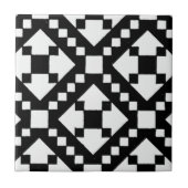 Schwarzweißstamm Fliese (Vorderseite)